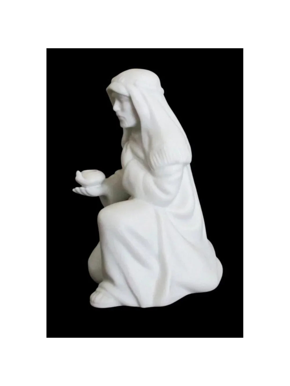 Vintage Avon Nativity Innkeeper Figurine: 1988 Porcelain Bisque, Original Box